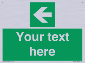 Custom Arrow Left Sign